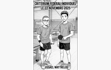 critérium fédéral départemental nord - jeunes - 2e tour - le 22 Novembre 2025